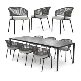 Tribu contour armchair illum table